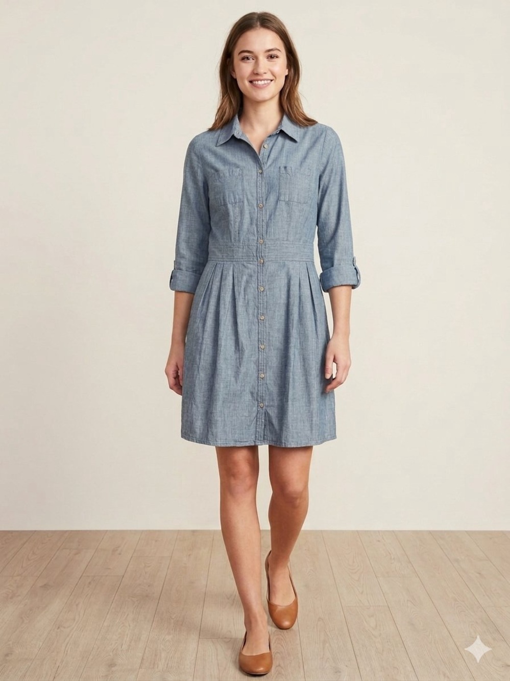Old Navy Chambray Button-Front Dress